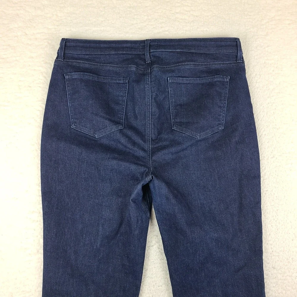 Not Your Daughter Jeans Womens 14 Blue Slim Straight Curves 360 Dark Wash NYDJ
